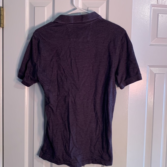 Men's small, used Banana Republic polo. Purple with two buttons and light wear. - Picture 4 of 5